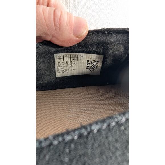 Tom's Women's Palma Espadrille Slip On Suede Flat Platform Shoe Sz US 9 black - Picture 6 of 7